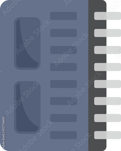 Gyroscope processor icon flat vector. Accelerometer phone sensor. Smartphone gyro isolated