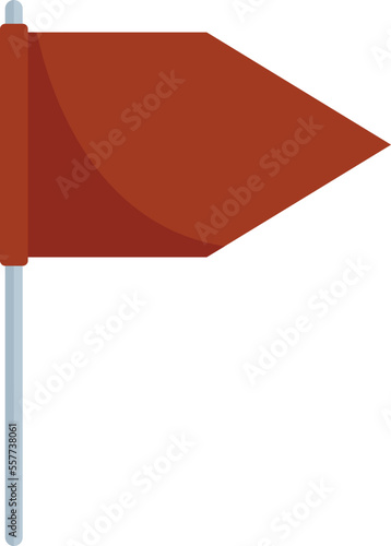 Hurling flag icon. Flat illustration of Hurling flag vector icon for web design isolated