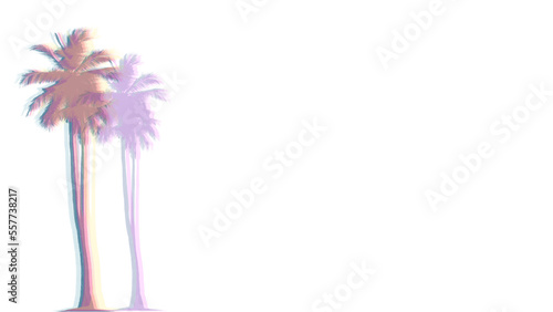pink palm card