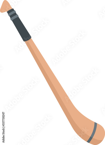 Hurling stick icon. Flat illustration of Hurling stick vector icon for web design isolated