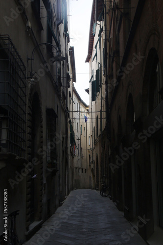 An old narrow street in Genova  Italy