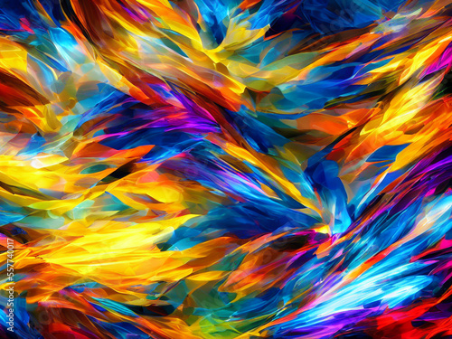 abstract colorful background created using generative AI technology
