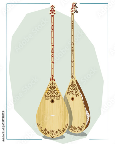 Dombra, also Dombyra, is a stringed plucked musical instrument that exists in the culture of Kazakhs, Nogais, and Kalmyks 