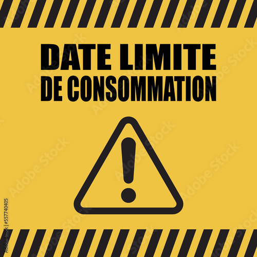 Logo date limite de consommation.