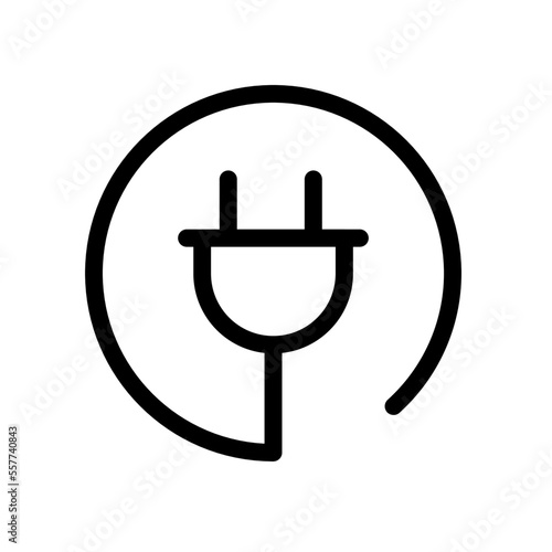 electric plug, electricity, power - vector icon	