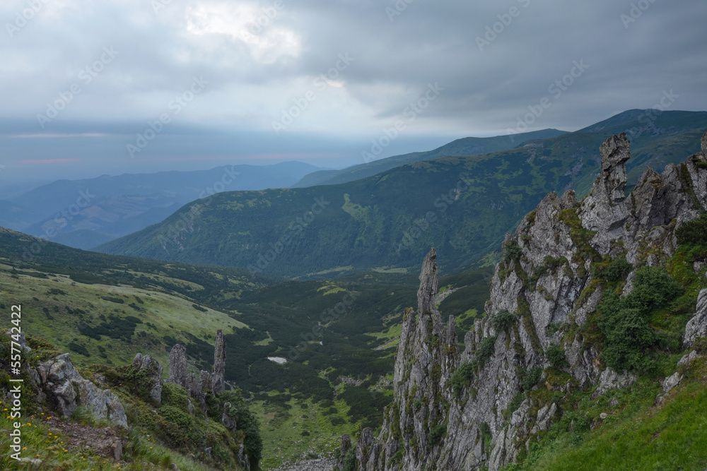 Shpytsy is one of the peaks of the Chornohora mountain range (Ukrainian Carpathians).