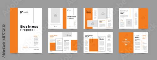 business Proposal brochure template or Project Proposal or corporate business booklet template. 