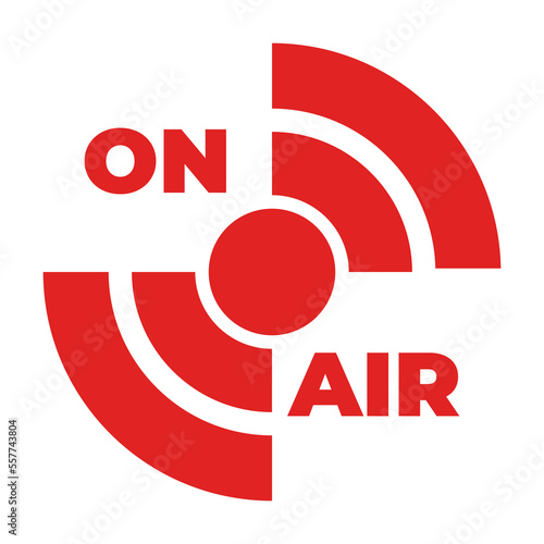 On Air Sign Logo on Transparent Background