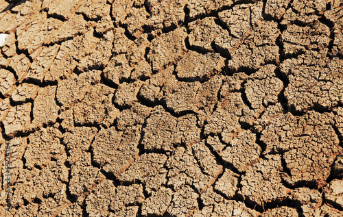 Trockene Erde mit Rissen