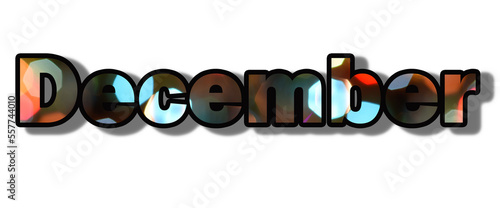 On a white background, the three-dimensional word 