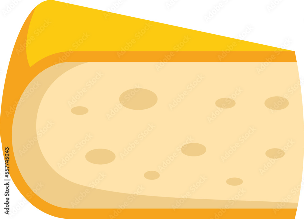 Cheese gouda icon. Flat illustration of Cheese gouda vector icon for web design isolated Cheese gouda icon. Flat illustration of Cheese gouda vector icon for web design isolated
