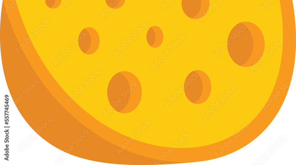 Cheese french icon. Flat illustration of Cheese french vector icon for web design isolated Cheese french icon. Flat illustration of Cheese french vector icon for web design isolated