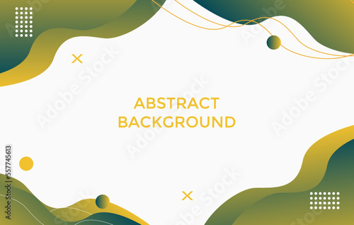Colorful template banner with gradient color. Design with liquid shape