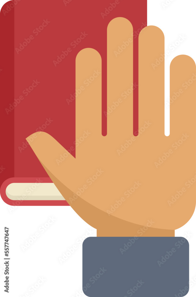 Touch book icon flat vector. Online appointment. Open dictionary isolated