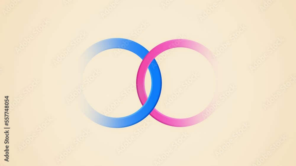 Animation of the gender equality symbol - 4K Seamless Loop Background Animation of the gender equality symbol - 4K Seamless Loop Background