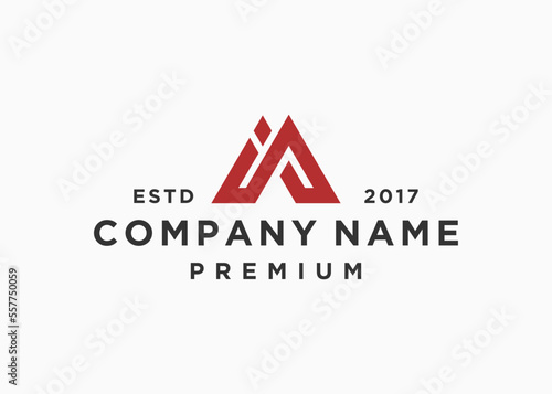 letter ai logo design vector illustration template