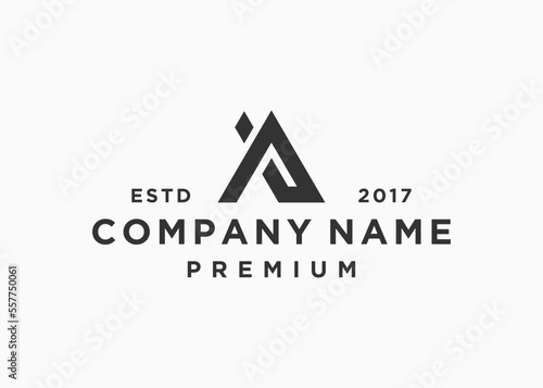 letter ai logo design vector illustration template