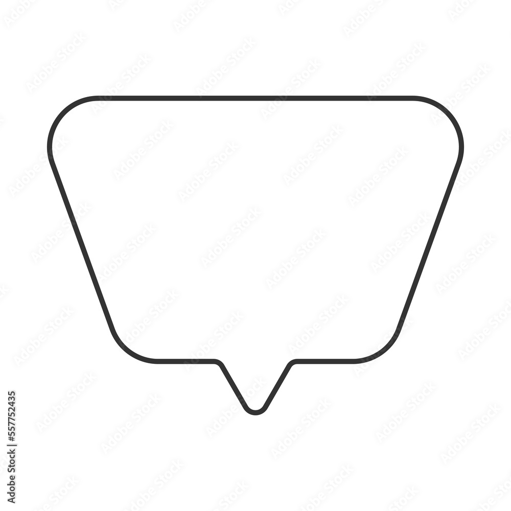 Speech bubble vector icon. Line sign for mobile concept and web design. Symbol, logo illustration. Vector graphics Speech bubble vector icon. Line sign for mobile concept and web design. Symbol, logo illustration. Vector graphics
