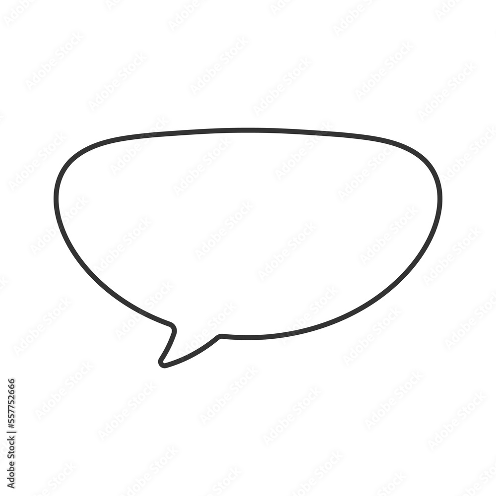 Speech bubble vector icon. Line sign for mobile concept and web design. Symbol, logo illustration. Vector graphics Speech bubble vector icon. Line sign for mobile concept and web design. Symbol, logo illustration. Vector graphics