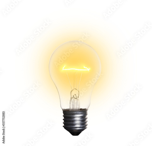 Print op canvas Lightbulb png isolated on an empty background.