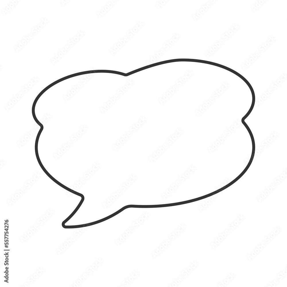 Speech bubble vector icon. Line sign for mobile concept and web design. Symbol, logo illustration. Vector graphics Speech bubble vector icon. Line sign for mobile concept and web design. Symbol, logo illustration. Vector graphics
