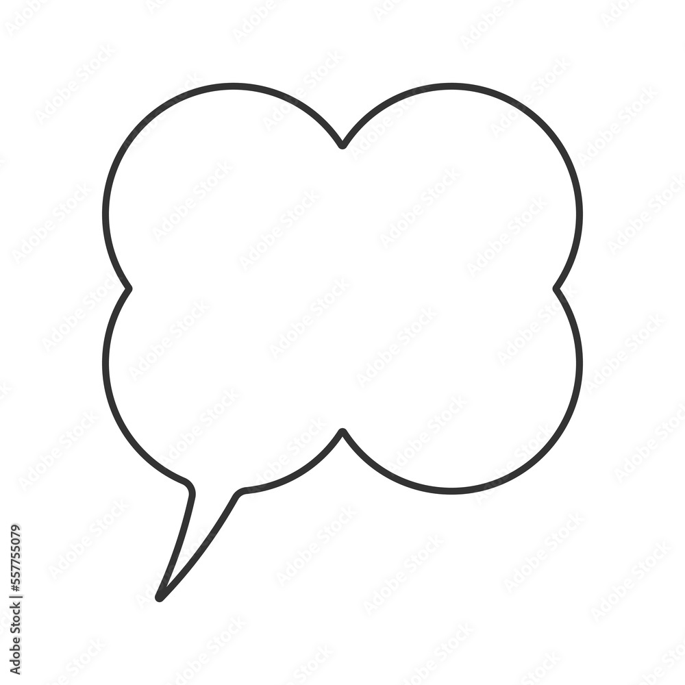 Speech bubble vector icon. Line sign for mobile concept and web design. Symbol, logo illustration. Vector graphics Speech bubble vector icon. Line sign for mobile concept and web design. Symbol, logo illustration. Vector graphics