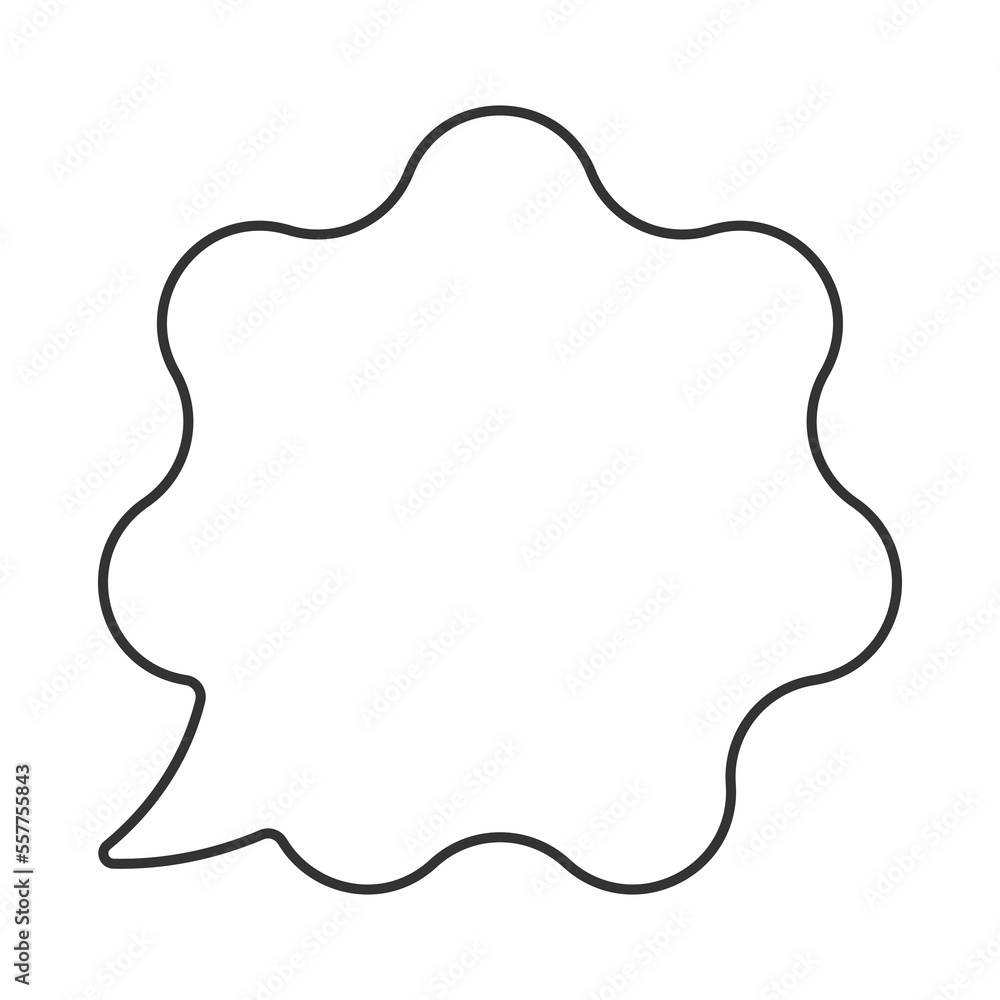 Speech bubble vector icon. Line sign for mobile concept and web design. Symbol, logo illustration. Vector graphics Speech bubble vector icon. Line sign for mobile concept and web design. Symbol, logo illustration. Vector graphics