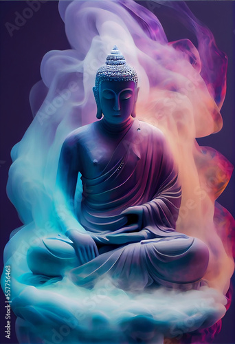 sakyamuni buddha - generative ai photo