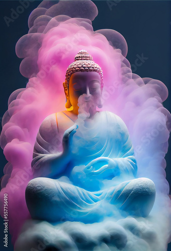 sakyamuni buddha - generative ai photo