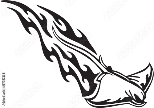 illustration of a tribal tattoo