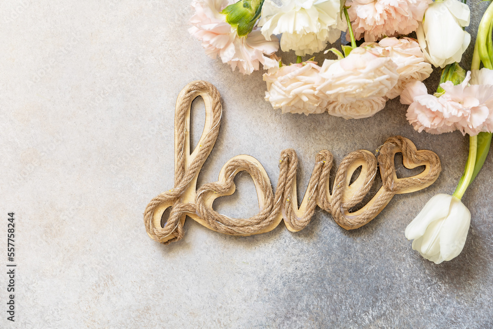 Valentine's Day greeting card with Valentine's Day greeting card with