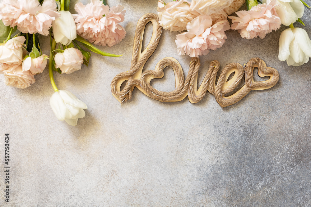 Valentine's Day greeting card with Valentine's Day greeting card with