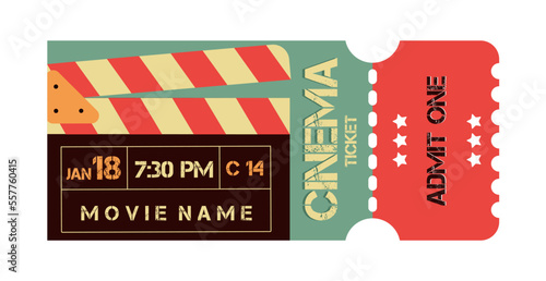Cinema ticket.vintage ticket