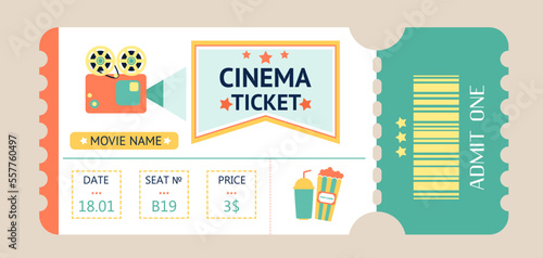 Cinema ticket.vintage ticket