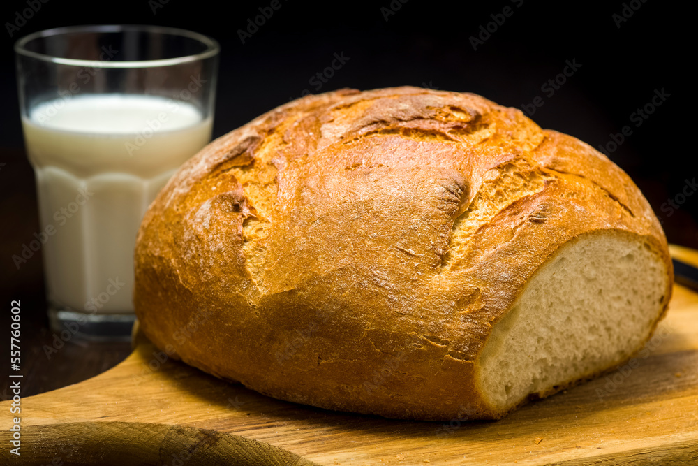 Bread, milk, salt