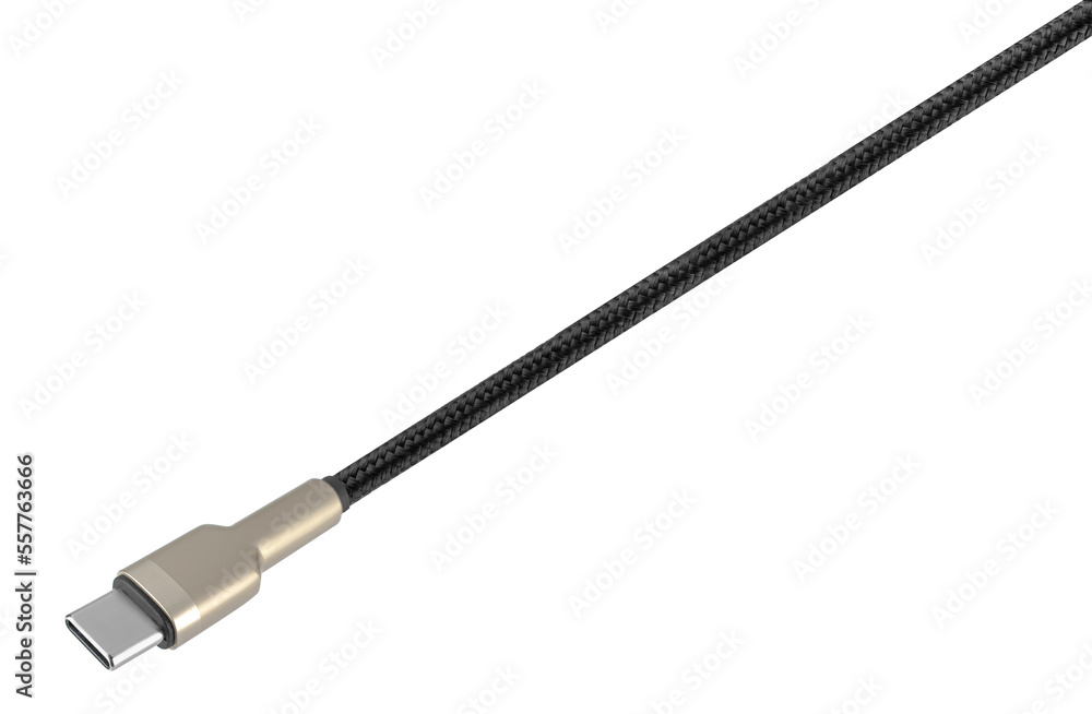 Naklejka premium cable and connector Type-C