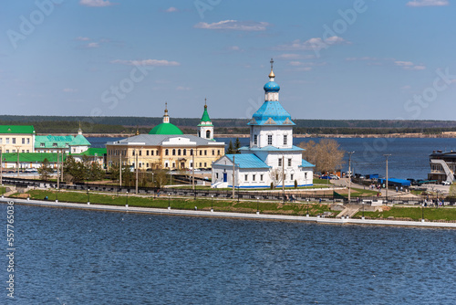 View of the Church of the Assumption of the Blessed Virgin Mary in Cheboksary, Russia.