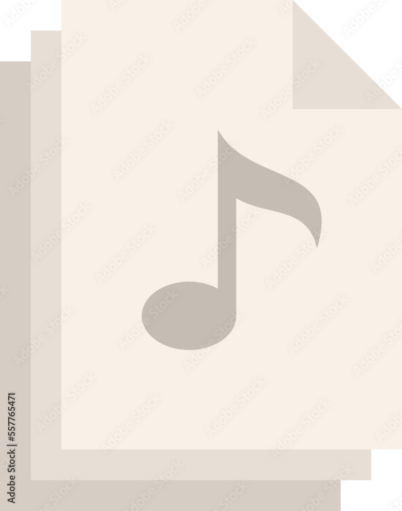 Modern playlist files icon flat vector. Music song list. Mobile app isolated Modern playlist files icon flat vector. Music song list. Mobile app isolated