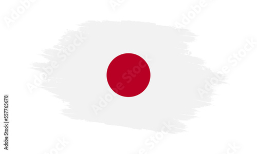 Japan Vector Flag. Grunge Japan Flag. Japan Flag with Grunge Texture. Vector illustration