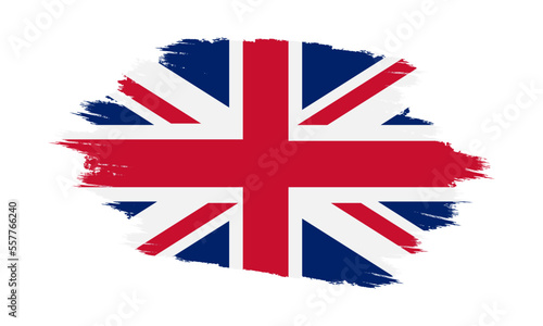United Kingdom Vector Flag. Grunge United Kingdom Flag. United Kingdom Flag with Grunge Texture. Vector illustration