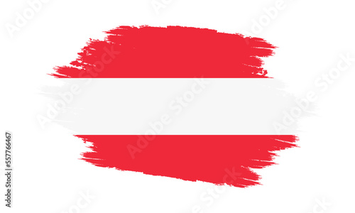 Austria Vector Flag. Grunge Austria Flag. Austria Flag with Grunge Texture. Vector illustration