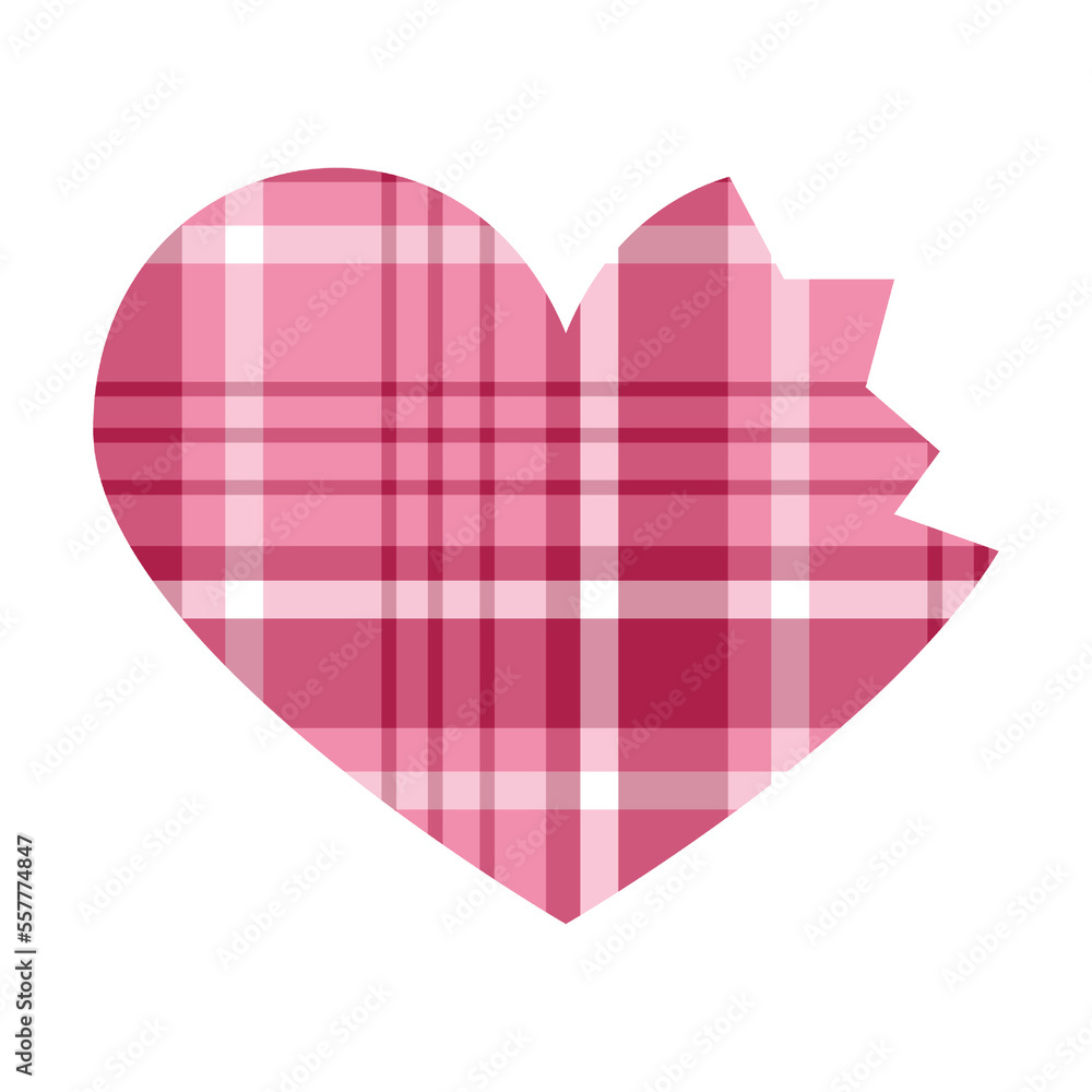 Buffalo Plaid Heart clipart, Buffalo Plaid Heart Sublimation, Plaid