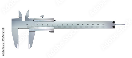 Photos Top view Realistic calliper or caliper isolated