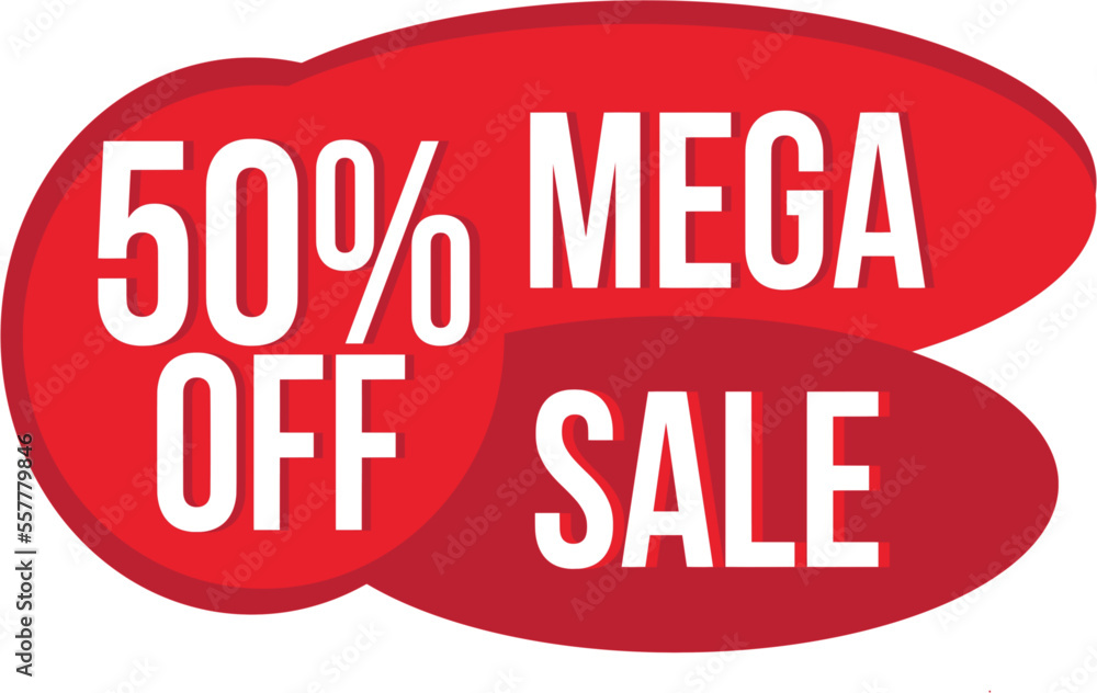 Mega Sale banner design template, Post for descount Instagram, Facebook and others. Ideal for bussinesses. 50% OFF. Mega Sale banner design template, Post for descount Instagram, Facebook and others. Ideal for bussinesses. 50% OFF.