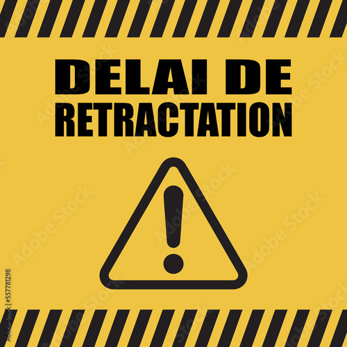 Logo délai de rétractation.