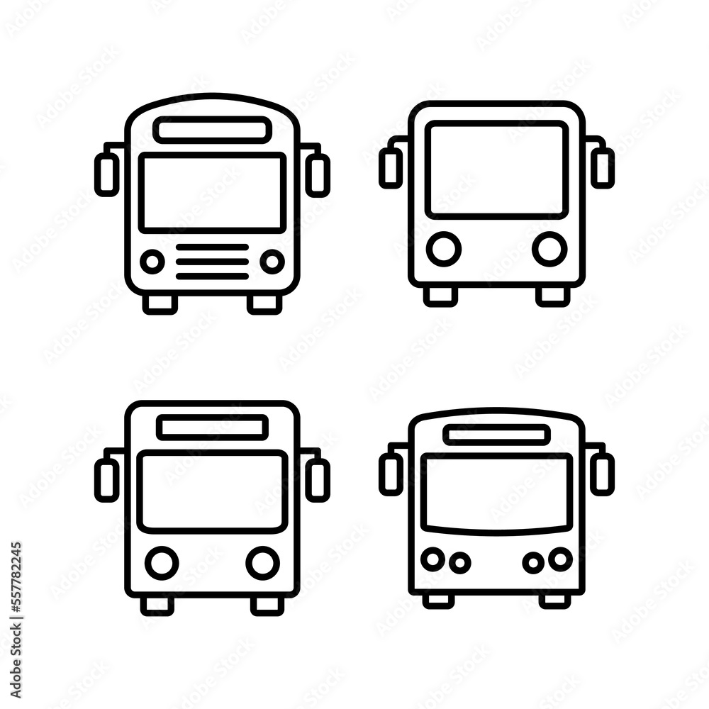 Bus icon vector for web and mobile app. bus sign and symbol. transport symbol Bus icon vector for web and mobile app. bus sign and symbol. transport symbol