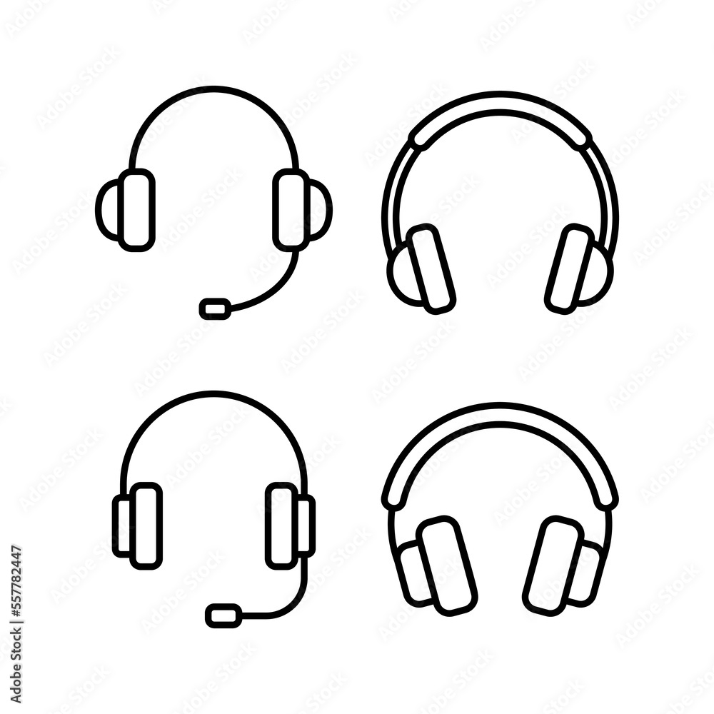 Headphone icon vector for web and mobile app. headphone sign and symbol Headphone icon vector for web and mobile app. headphone sign and symbol
