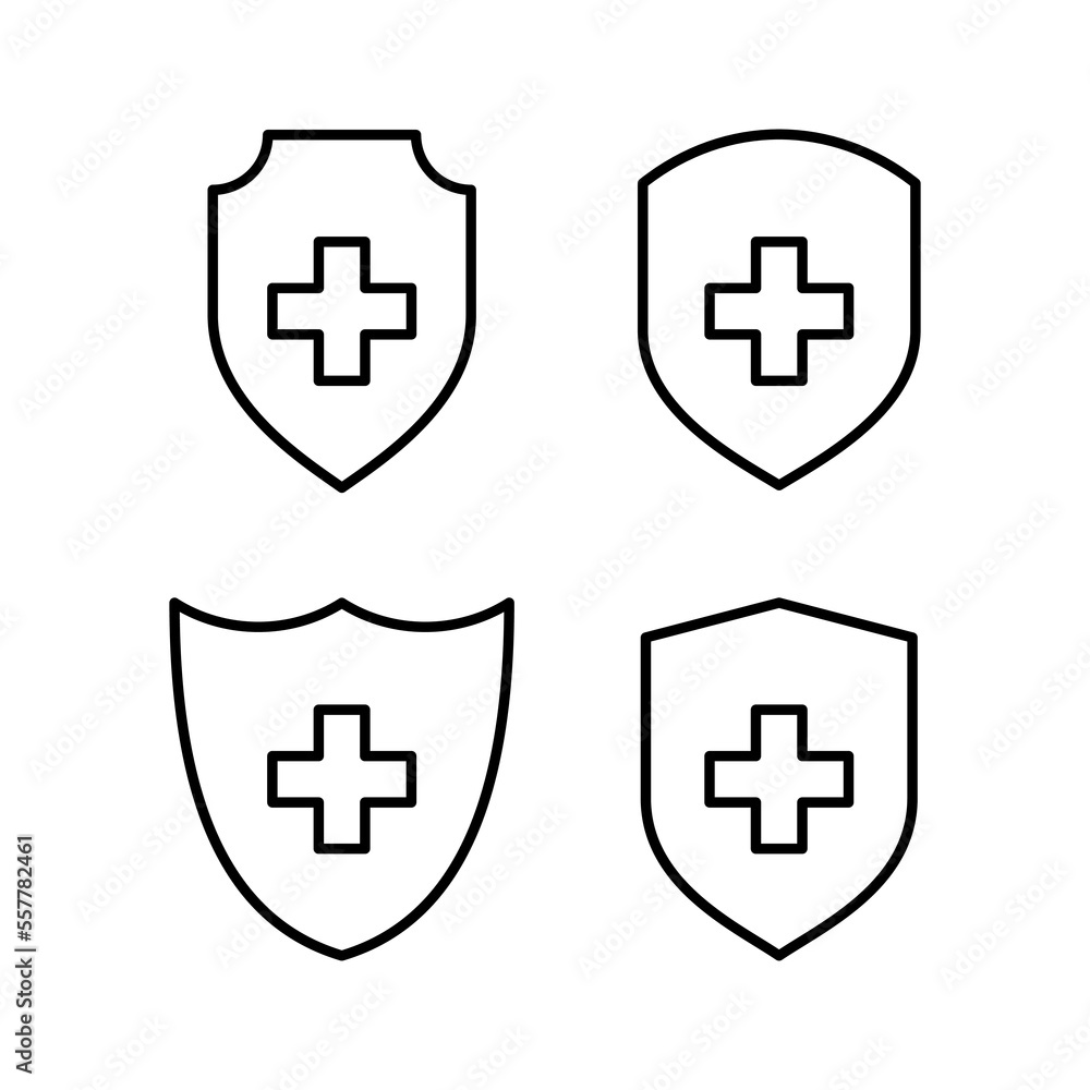 Obraz premium Health insurance icon vector for web and mobile app. Insurance document sign and symbol