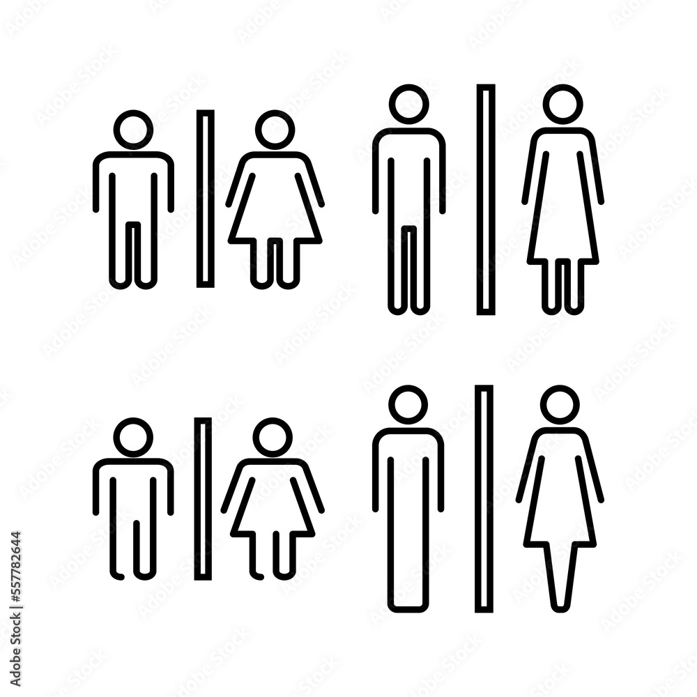 Toilet icon vector for web and mobile app. Girls and boys restrooms sign and symbol. bathroom sign. wc, lavatory Toilet icon vector for web and mobile app. Girls and boys restrooms sign and symbol. bathroom sign. wc, lavatory