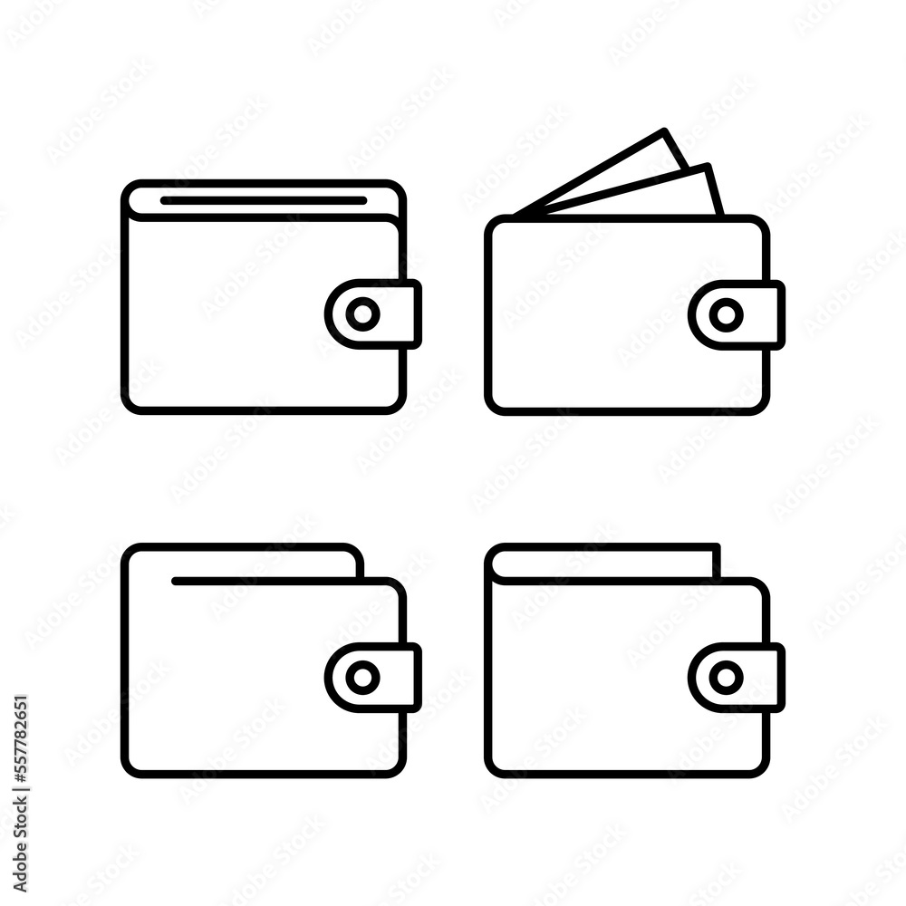 Wallet icon vector for web and mobile app. wallet sign and symbol